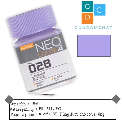 Sơn gốc Lacquer màu cơ bản Neo Color Jumpwind JW025-JW038 - Sơn Mô Hình