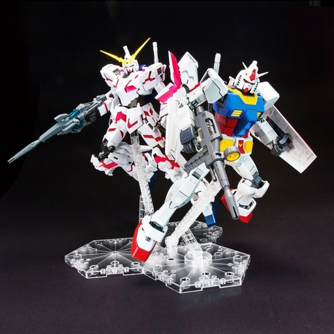 Giá trưng bày Gundam Action Base 4 Display HG RG MG trong suốt Bandai 4573102588142