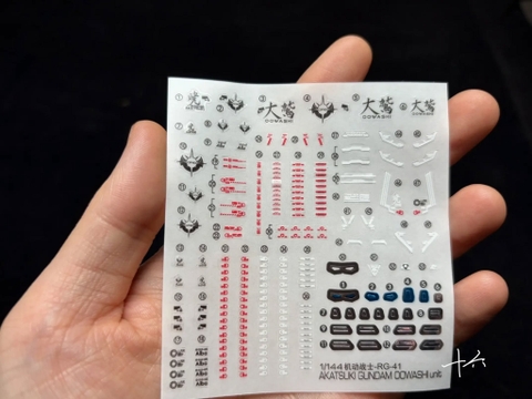 Mô Hình Lắp Ráp GaoGao RG41 1/144 Akatsuki Gundam Oowashi Unit ( mạ Vàng, tặng Base và Decal )
