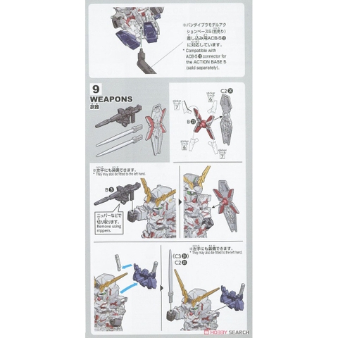 Mô hình lắp ráp SD CS Unicorn Gundam Destroy Mode Bandai - GDC