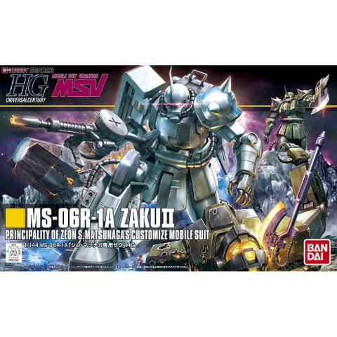 Mô hình Gundam HG UC MS-06R-1A Shin Matsunagas Customize Zaku II Bandai