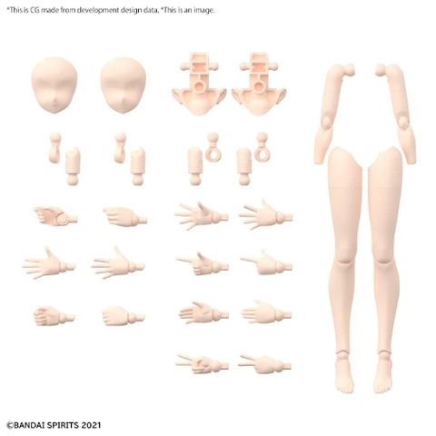 Mô hình lắp ráp 30MS OPTION BODY PARTS ARM PARTS & LEG PARTS [COLOR B] Bandai 4573102639363