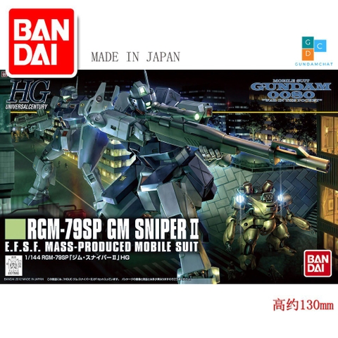 Bộ mô hình lắp ghép Gundam Bandai HG UC GM Sniper II - GDC