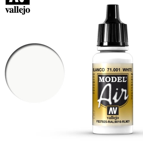 Sơn VALLEJO Tây Ban Nha Màu Trắng & Đen Model Color & Vallejo Air Color - GDC