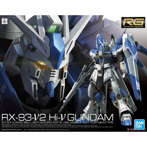 Mô hình lắp ráp RG 1/144 Hi-ν GUNDAM Hi Nu Bandai 4573102619150