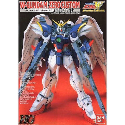 Mô hình Gundam HG W-Gundam Zero Custom 1/100 Bandai