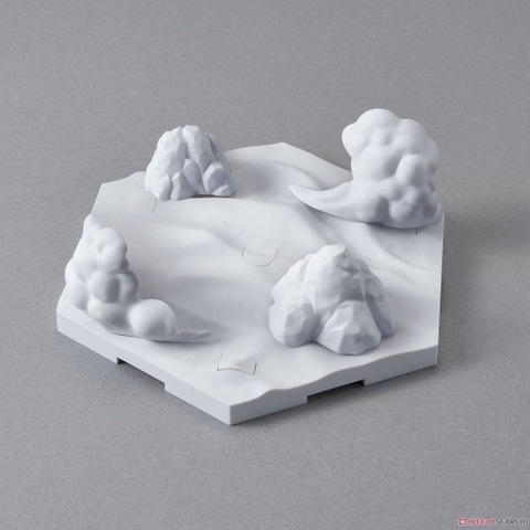 Mô hình lắp ráp giá đỡ trưng bày CUSTOMIZE SCENE BASE (SNOWFIELD Ver.) 03 Bandai 4573102595508