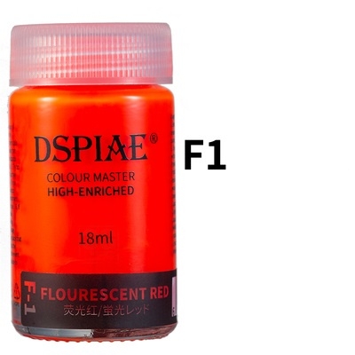 Sơn dầu mô hình màu huỳnh quang F1-F8 18ml DSPIAE