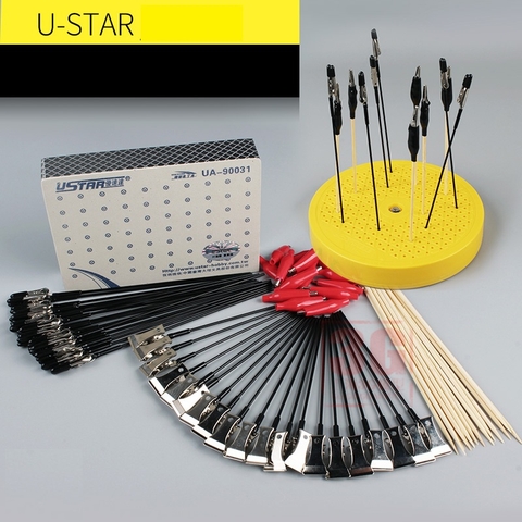 Dụng cụ mô hình Ustar kẹp cá sấu,đế cắm sơn