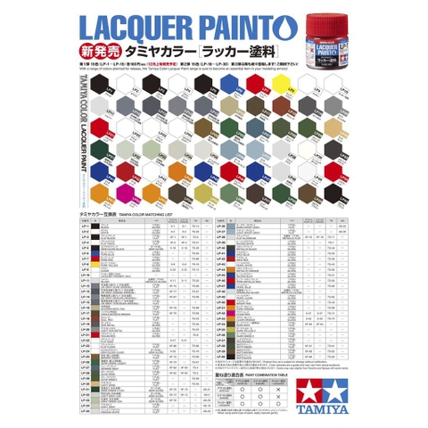 Sơn Lacquer (LP1-LP20) Tamiya Sơn Mài 10ml  - GDC