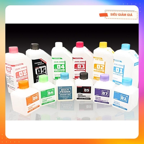 DUNG MÔI THINNER PHA SƠN- TẨY SƠN - LÀM KHÔ CHẬM - RỬA DỤNG CỤ 150ML- 500ML CT01-CT05 CT08 CT01P-CT07P JUMPWIND