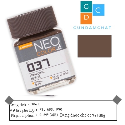 Sơn gốc Lacquer màu cơ bản Neo Color Jumpwind JW025-JW038 - Sơn Mô Hình