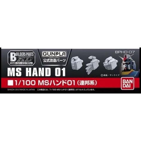 Bộ phụ kiện BUILDERS PARTS HD 1/100 MS HAND 01 (E.F.S.F.)