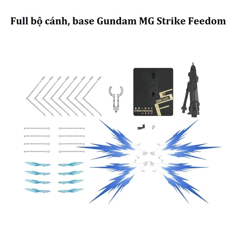 Full Bộ Cánh Effect và Base Gundam MG Strike Freedom