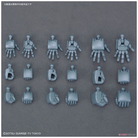 Mô hình lắp ráp HG 1/144 BUILD HANDS ROUND ( S,M,L ) (MARU) <TENTATIVE> Bandai 4573102635334