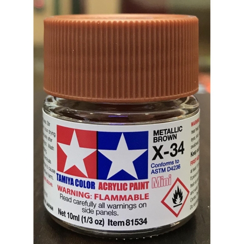 Sơn Acrylic (X21-X35) Tamiya Gốc Nước 10ml - GDC