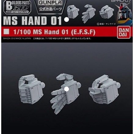 Bộ phụ kiện BUILDERS PARTS HD 1/100 MS HAND 01 (E.F.S.F.)