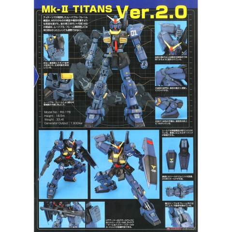 Mô Hình Gundam MG Mk-II Titan 1/100 Bandai 4573102615794