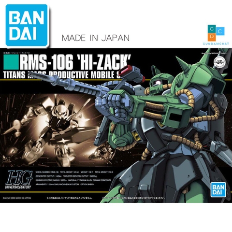 MÔ HÌNH GUNDAM BANDAI HG RMS-106 HI ZACK - GDC