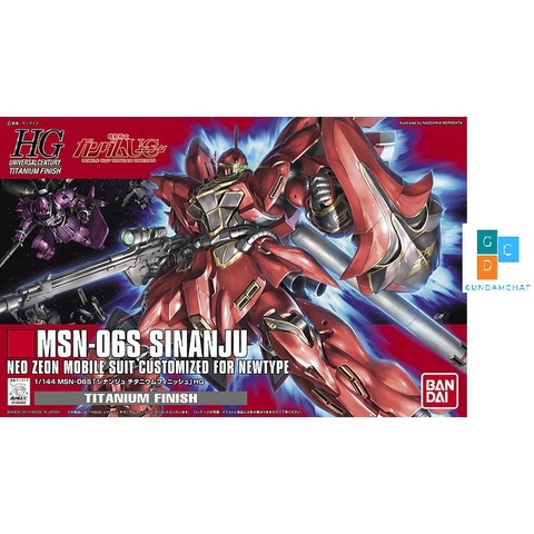 Mô hình lắp ráp HG Gundam Bandai MSN-06S Sinanju HGUC - GDC 4573102588135