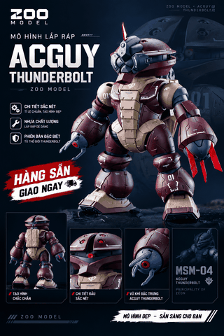 Mô Hình lắp ráp ZOO Model - 1/60 MSM-04 Acguy (Thunderbolt Ver.)