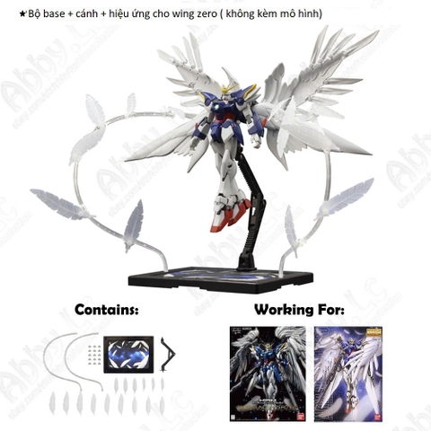 Bộ combo 3 món cánh effect đế cho MG Wing Zero