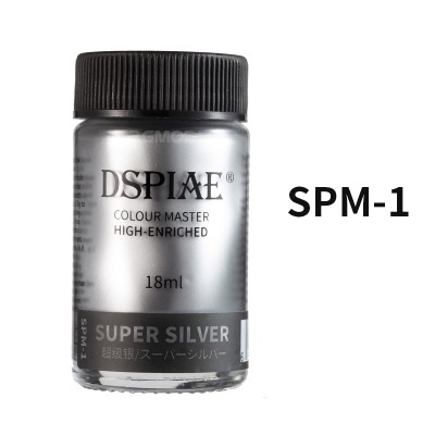 Sơn mô hình DSPIAE Super Black / Super Silver SPM-1-SPM-2 18ml