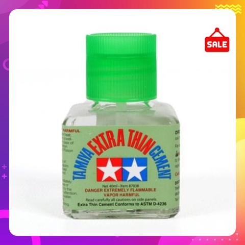 Keo dán mô hình Tamiya 87038 Extra Thin Cement Glue Fine Tip 40ml