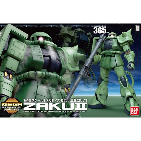 Mô hình lắp ráp Mega Size Model Zaku II 1/48 Bandai 4573102606808
