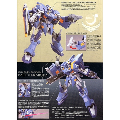 Mô hình lắp ráp HG Blu Duel GAT - X1022 Gundam