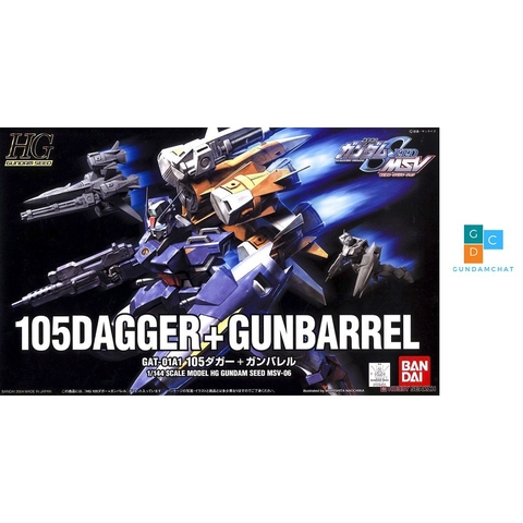 Mô Hình Lắp Ráp Gundam Bandai HG SEED 105Dagger + Gunbarrel - GDC