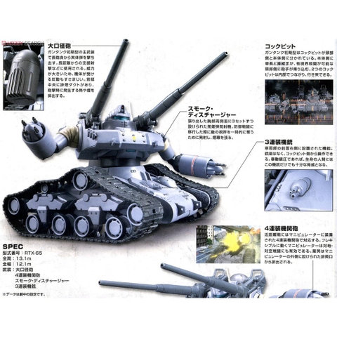 Mô hình HG RTX-65 Guntank Early Type Bandai 4573102577313