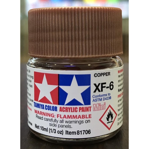 Sơn Acrylic XF1-XF20 Tamiya Gốc nước 10ml - GDC