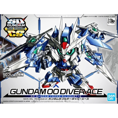 Mô Hình Lắp Ráp SD SD GUNDAM CROSS SILHOUETTE GUNDAM 00 DIVER ACE 4573102553430 Bandai