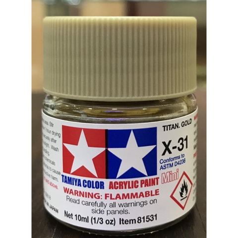 Sơn Acrylic (X21-X35) Tamiya Gốc Nước 10ml - GDC