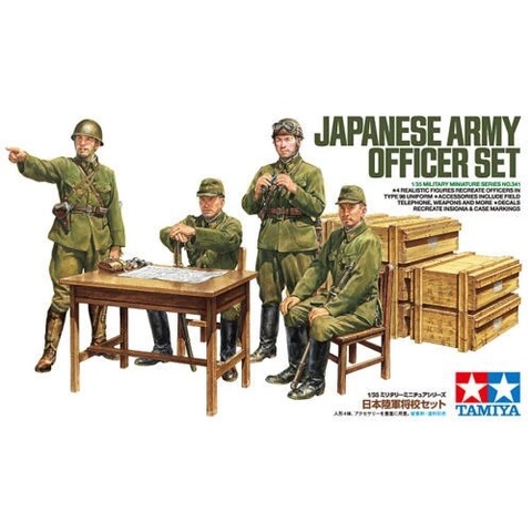 MÔ HÌNH LÍNH Nhật Bản 1/35 SCALE JAPANESE ARMY OFFICER SET 35341 TAMIYA - mô hình sa bàn