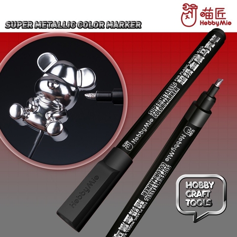 Bút sơn chrome silver super metallic color gundam marker Hobby mio - Dụng cụ mô hình