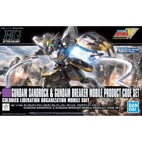 Mô hình HG Gundam Sandrock & Gundam Breaker Mobile Product Code Set Bandai 4573102578440
