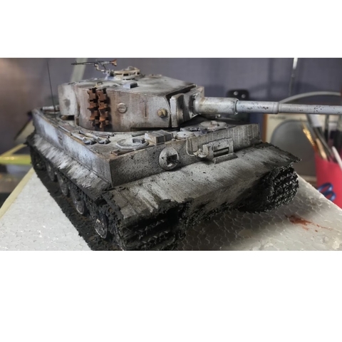 Mô hình lắp ráp xe tăng quân sự Đức 1/35 SCALE GERMAN TIGER I LATE VERSION 35146 TAMIYA - mô hình trưng bày, sa bàn
