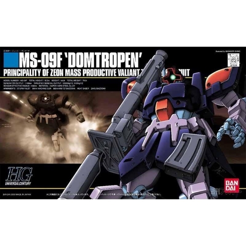 Mô hình lắp ráp HG UC MS-09F DomTropen 017 Bandai 4573102606587