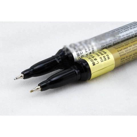 Bút gundam Maker Tool Sakura đánh dấu bằng dầu Highlight Electroplating Pen Gold Silver