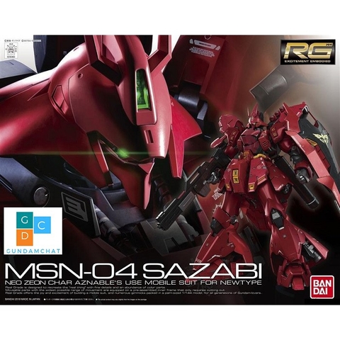 Mô hình RG sazabi Bandai Chính hãng - Mô hình GDC