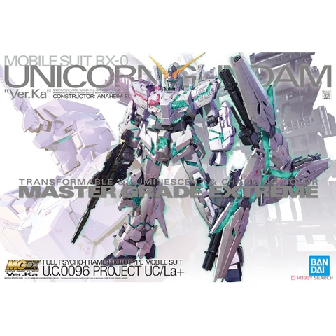 Mô hình lắp ráp MG EX Unicorn Gundam Ver Ka Bandai có LED
