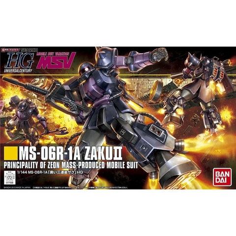 Mô hình HG MS-06R-1A Black Tri-Stars Zaku II Bandai