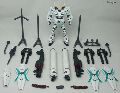 Mô hình lắp ráp HGUC RX-0 Full Armor Unicorn Gundam (Destroy Mode) BL 178 - Daban Model  (Psycho-Frame Green)