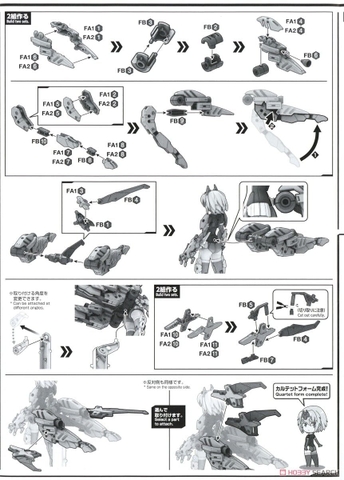 Mô hình lắp ráp 30MS SIS-Gc69r Alka-Carti - Quartet Form Bandai 4573102620729