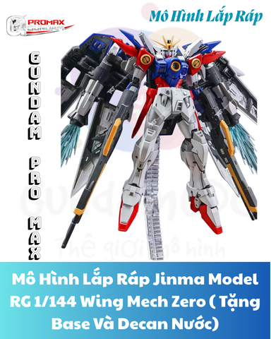 Mô Hình Lắp Ráp Jinma Model RG 1/144 Wing Mech Zero ( Tặng Base Và Decan Nước)