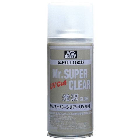 Bình Sơn Xịt Mô Hình Gundam topcoat UV Cut MRHOBBY Nhật Bản B522 Bóng 4973028335422