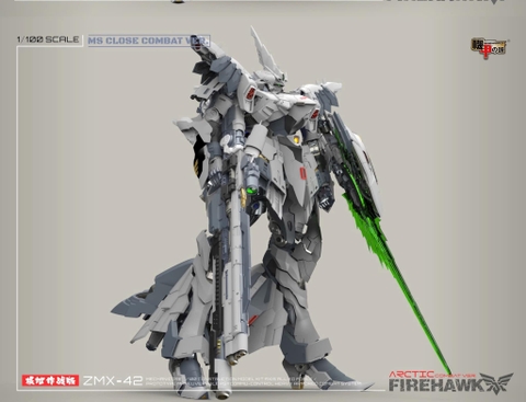[Quý 2/2025 Cọc 2000k] Mô Hình Lắp Ráp Mechanicore 1/100 ZMX-42 Firehawk the Arctic Combat Mode Model Kit