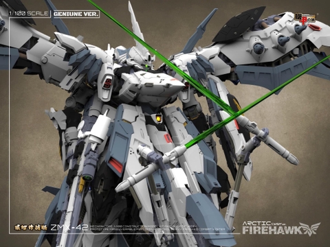 [Quý 2/2025 Cọc 2000k] Mô Hình Lắp Ráp Mechanicore 1/100 ZMX-42 Firehawk the Arctic Combat Mode Model Kit